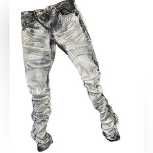 Mens 8ighth Dstrkt Rouched legs Jeans